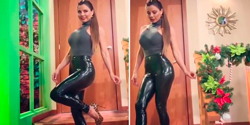 Aleida-Núñez-se-desliza-lentamente-¡en-traje-de-látex!