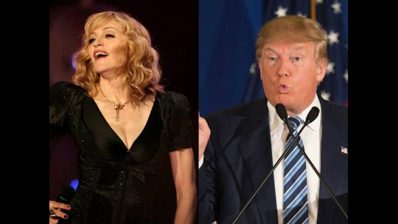 Madonna y Donald Trump