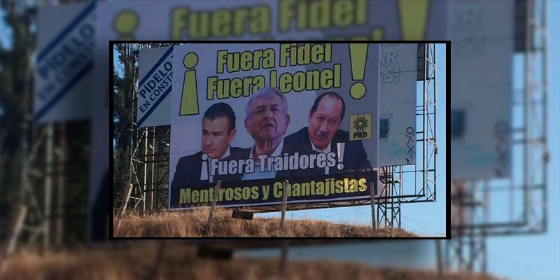 manta-contra-AMLO-Fidel-y-Godoy-PRD