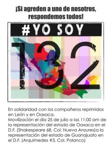 yosoy132 manifestacion guanajuato oaxaca