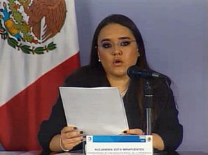 Alejandra Sota, vocera de la Presidencia de la República, acusó a Joaquín Vargas, presidente del Consejo de Administración de MVS, de caer en el chantaje para evadir el pago de la banda 2.5 GHz.
