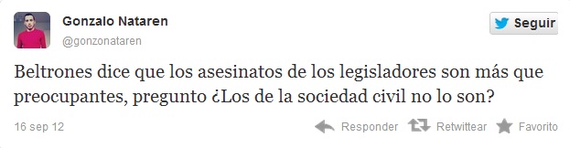 Le reclaman a Beltrones usuarios de Twitter.