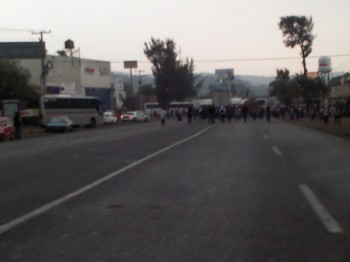 bloqueo salida pátzcuaro