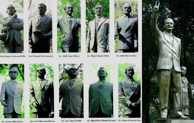 estatuas presidentes felipe calderón