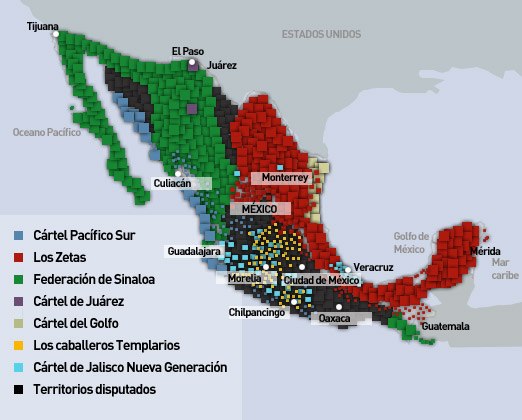mapa mexico narco bbc mundo