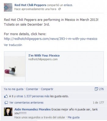 Red Hot Chili Peppers en México
