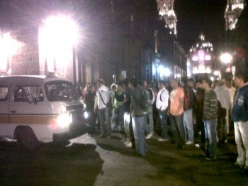 normaslistas desviando transito centro morelia