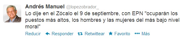 AMLO: el gabinete de EPN son hombres y mujeres del más bajo nivel moral AMLO: el gabinete de EPN son hombres y mujeres del más bajo nivel moral