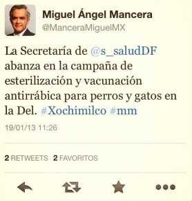 Miguel Mancera comete falta de ortografía en Twitter por prisas