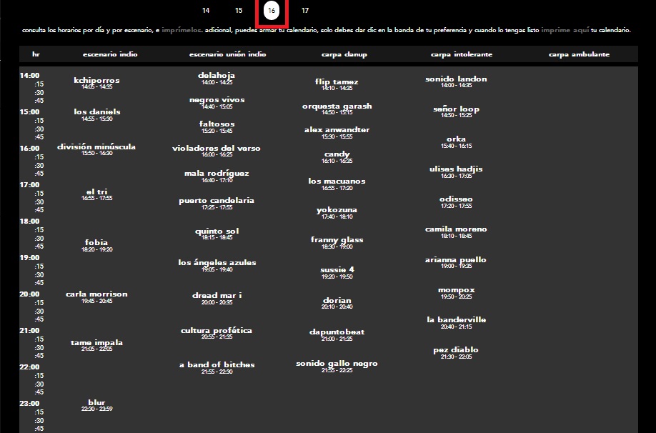 Conoce los horarios y escenarios del #VL13