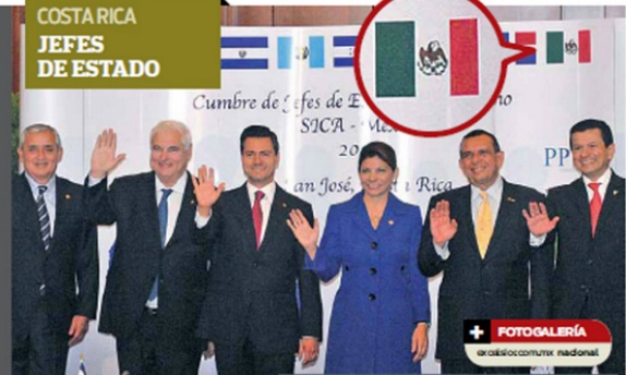 En Costa Rica, usan escudo de nuestra bandera del siglo XIX