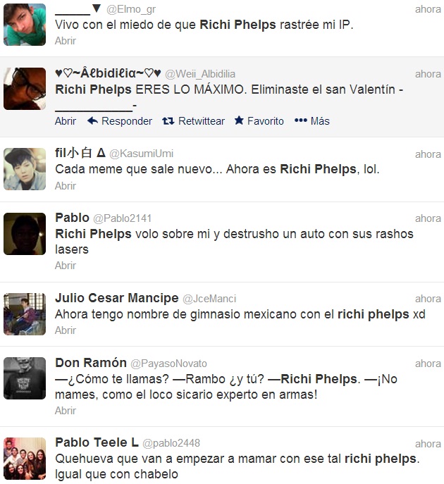 richie phelps reacciones tuitter