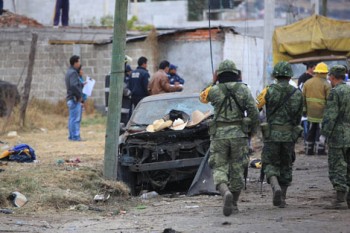 Explosión en Nativitas. Foto cortesía de Milenio.