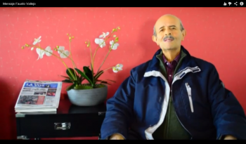 Fausto Vallejo emitió un mensaje en vídeo desde que se ausentó por su enfermedad.