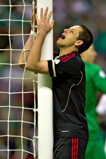 mexico estados unidos chicharito lamentando