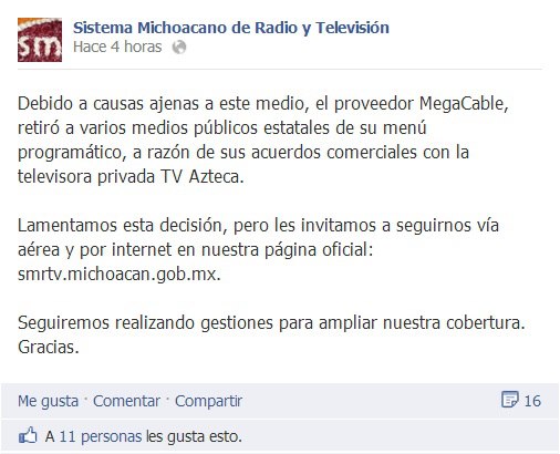 sistema michoacano megacable