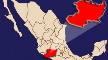 Michoacán rojo mapa