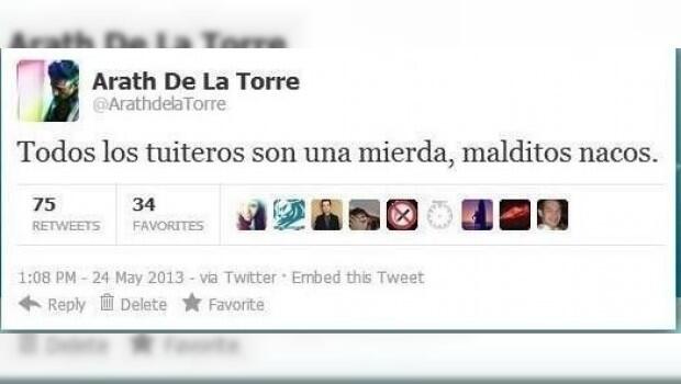 arath de la torre tuit falso