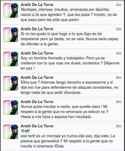 arath de la torre tuits ocultos bueno