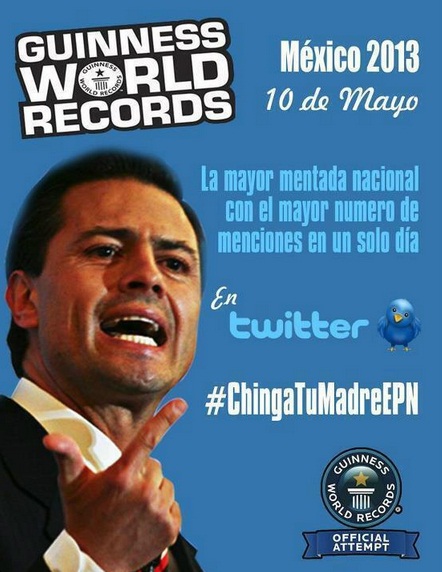 Convocan tuiteros a mentada masiva este Día de las Madres con #ChingaTuMadreEPN