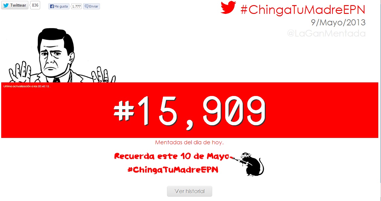 Convocan tuiteros a mentada masiva este Día de las Madres con #ChingaTuMadreEPN