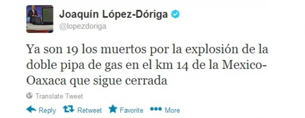 lópez doriga error tuit mexico oaxaca