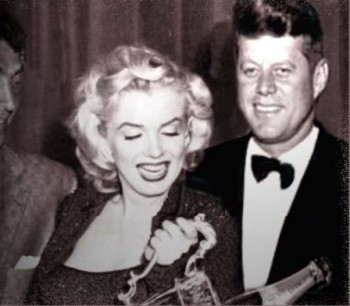 Marilyn Monroe y John,F. Kennedy