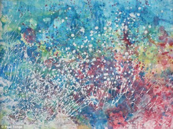 Pintura de Iris, pequeña autista de 3 años