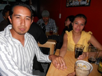 David Hernández y Yadira Pérez ¡cheers!