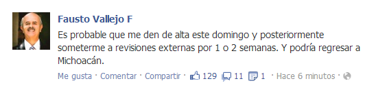 fausto vallejo reaparición 3 julio 2013