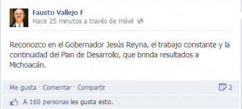 fausto vallejo reaparición julio 2013