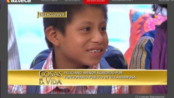 niño indígena Tabasco TV Azteca