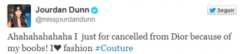 tuit modelo inglesa vetada dior