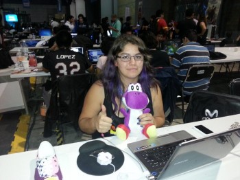 La dueña y su Yoshi sano y salvo