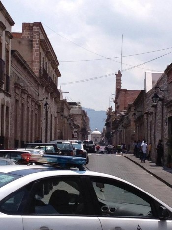 Centro ayuntamiento Morelia bloqueo