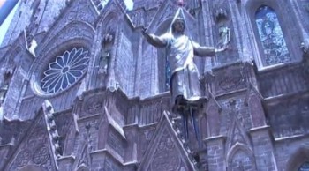 Cristo Rey volando Zamora