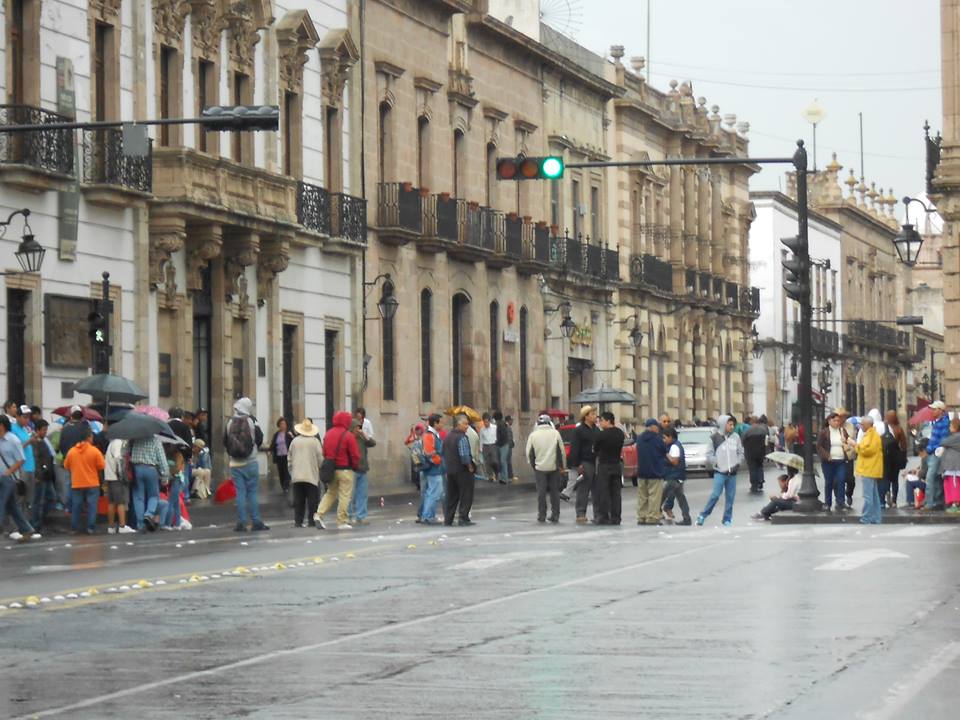 bloqueo centro Morelia Osorio Chong