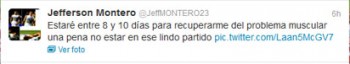 jefferson montero twitter monarcas lesionado