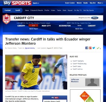 skysport Montero Cardiff
