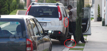 La camioneta en la que viajaba el diputado Esquivel y el periodista Madriz fue estacionada a la entrada del fraccionamiento Hacienda del Valle tras la agresión