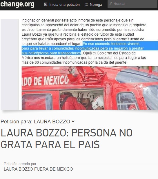 Laura Bozzo change org 2