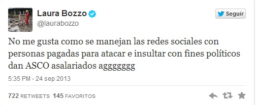 Laura Bozzo responde tw