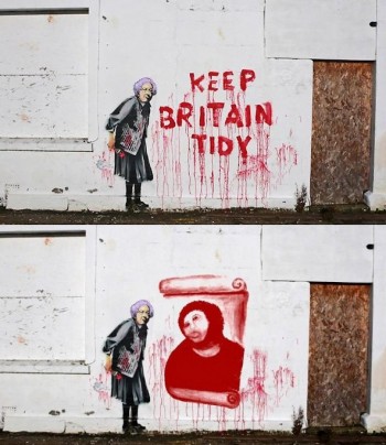 Bansky Grafitea Su Versión Del Ecce Homo 