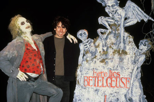 Tim Burton y Michael Keaton Beetlejuice