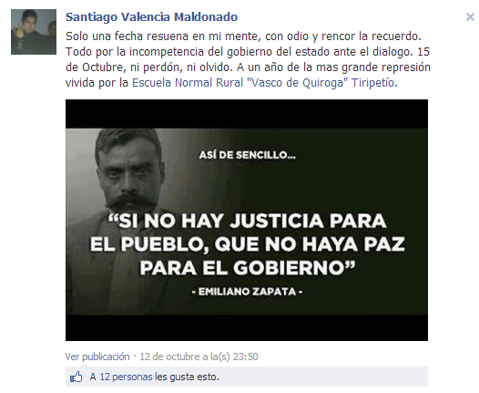 Tiripetio 15 octubre recuerdo un año