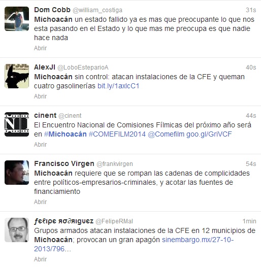 Twitter Michoacán ataques3
