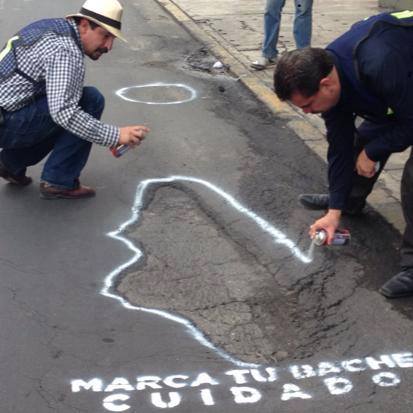 marca tu bache si a la loma Morelia