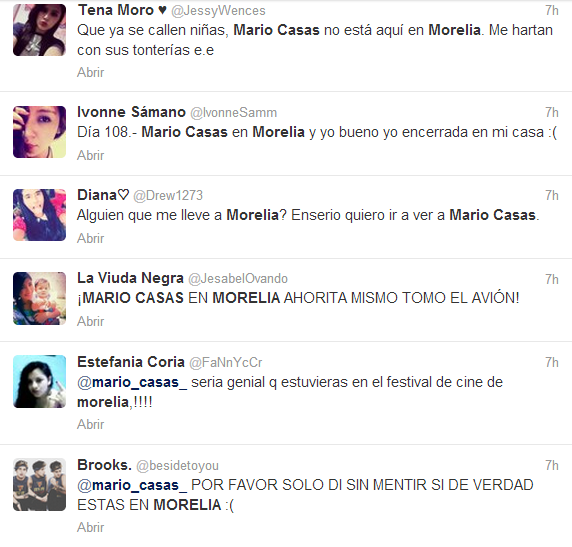 mario casas morelia tuits