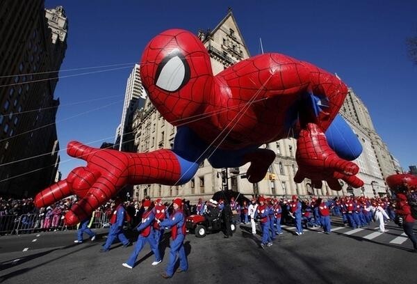 Spiderman globo Día de Acción de Gracias Estados Unidos