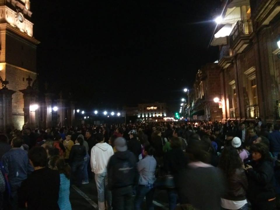 catedral concierto de campanas noche centro historico morelia